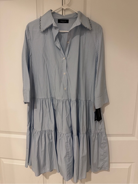 Weekend Max Mara Dresses & Skirts - Fabiana Filippi stripe cotton shirt dress size 8